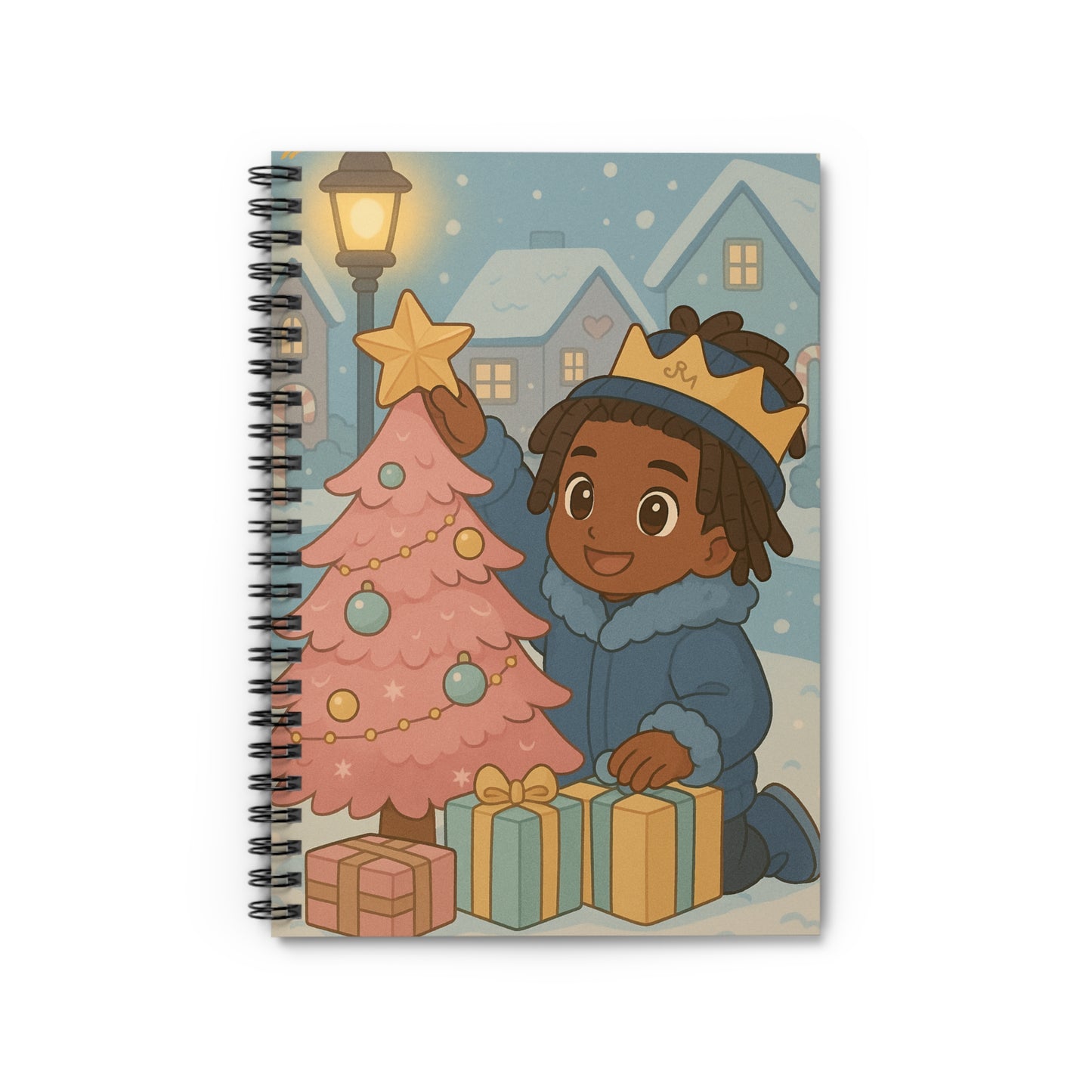 Little King Christmas Festive Kids Spiral Notebook