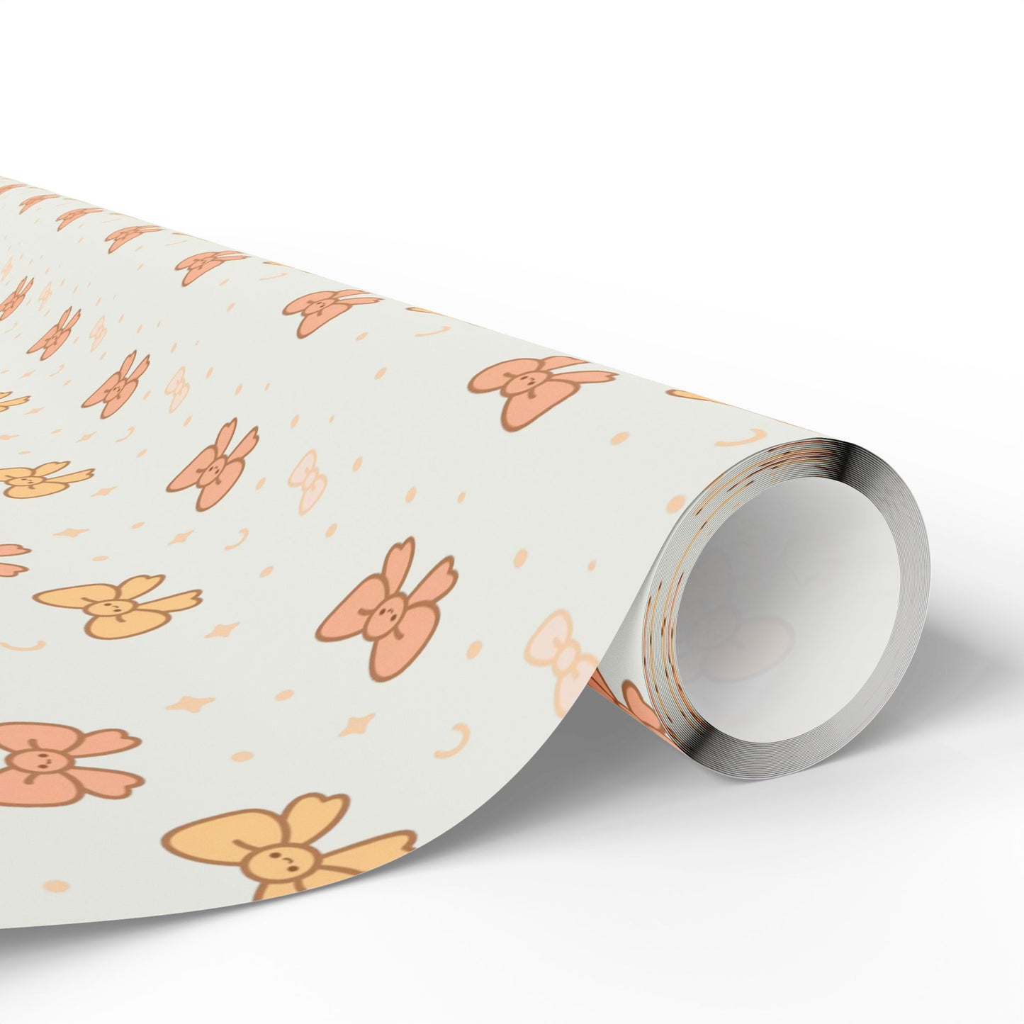 Smiling Bows Gift Wrap — Cute Kawaii-style Gift Wrap for Weddings, Baby Showers, Birthdays & More!