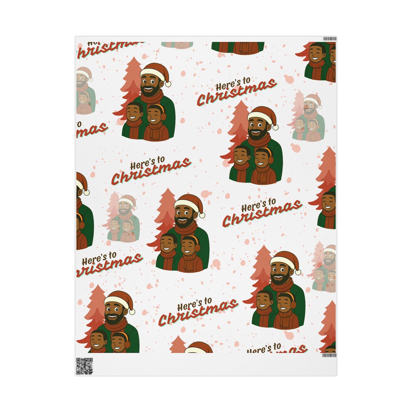 Like Father Like Sons Joyful Christmas Wrapping Paper