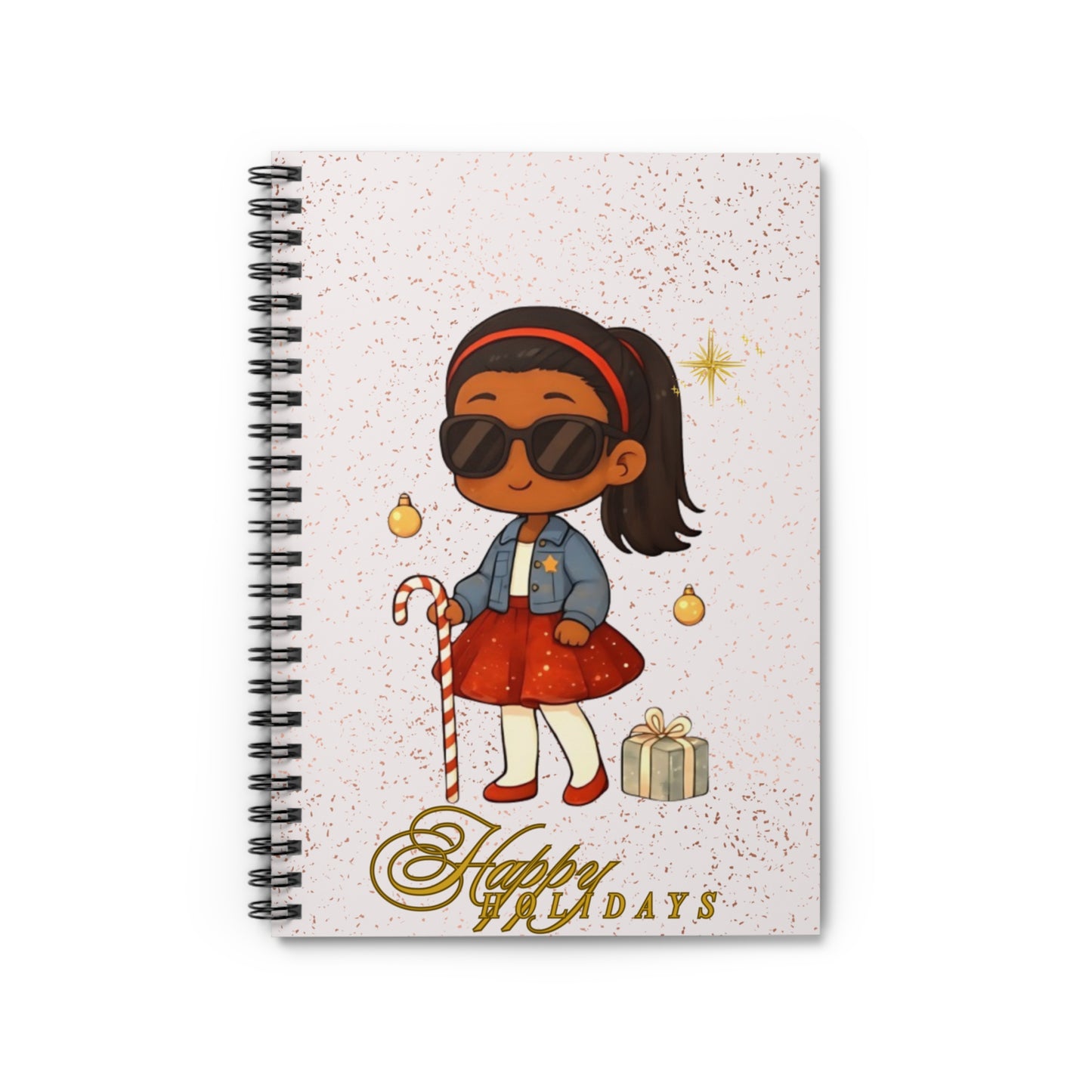 Girl Vision w/o Vision-Visually Impaired Spiral Notebook - Ruled Line